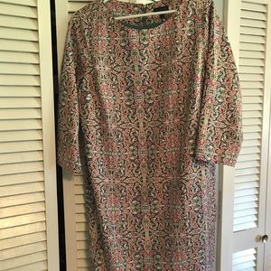 Pink patterned dress